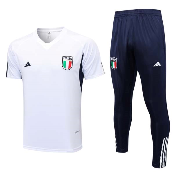 Camiseta Italia Conjunto Completo 2023-24 Blanco Azul